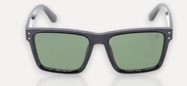Óculos de Sol Unissex Polo London Club, Design Quadrado REVERSE Way Farer Proteção UV400 em Policarbonato - Kit contém Case Couro ECO - Image 3