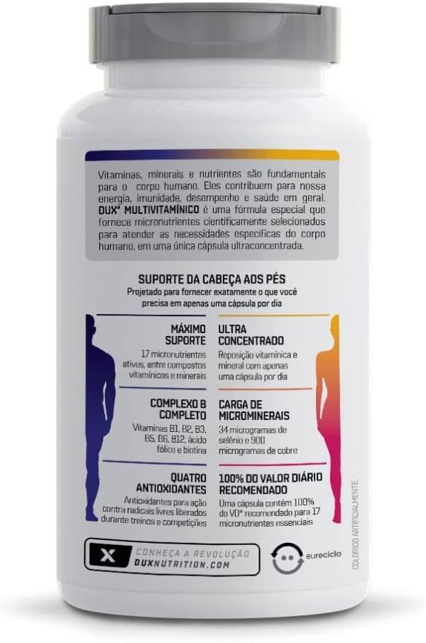 Dux Nutrition Multivitamínico - Pote 90 Cápsulas - Image 3