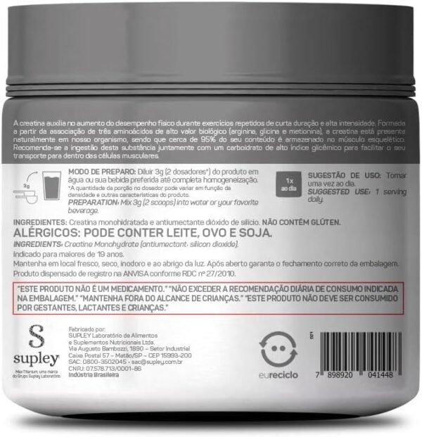 Max Titanium Creatina - Suplemento alimentar de creatina em pó, 300g - Image 2