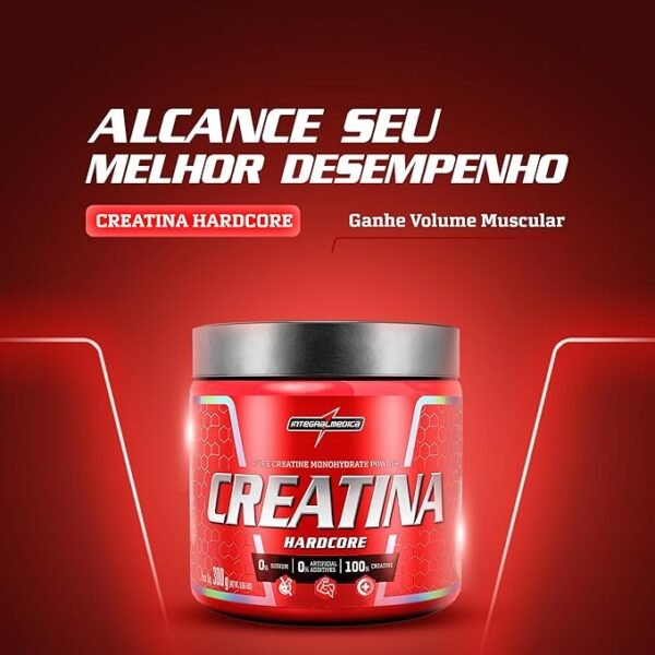 Integralmedica - Creatina em Pó Hardcore 100% Pura e Monohidratada - 300g - Image 2
