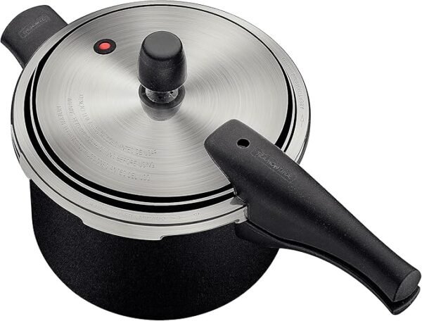 Panela de Pressão Tramontina Vancouver Effect em Alumínio com Revestimento Interno e Externo em Antiaderente Starflon Max Preto 20 cm 4,5 L - Image 2
