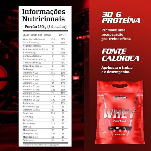 Integralmédica - Nutri Whey Protein Baunilha - Suplemento Alimentar - Fonte de Proteínas e Carboidratos - Pouch 900g - Image 3