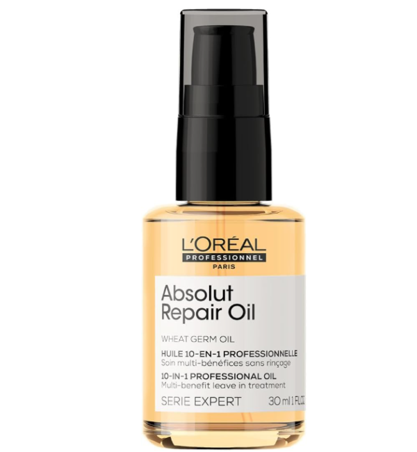 L'Oréal Professionnel Óleo 10 em 1 Absolut Repair | Multi-benefícios para cabelos secos e danificados | Repara e Promove Brilho | Com Gold Quinoa e Proteínas